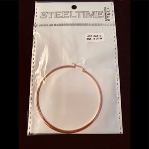 Rose Gold Hoop Earrings